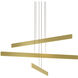 Sub LED 48 inch Gold Pendant Ceiling Light